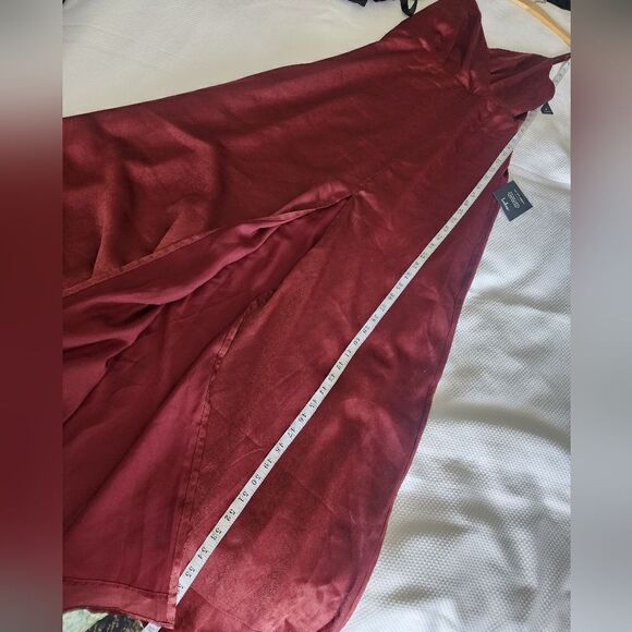 Lulu's front long slit bridesmaid collection special occasions maxi dress - Picture 14 of 16